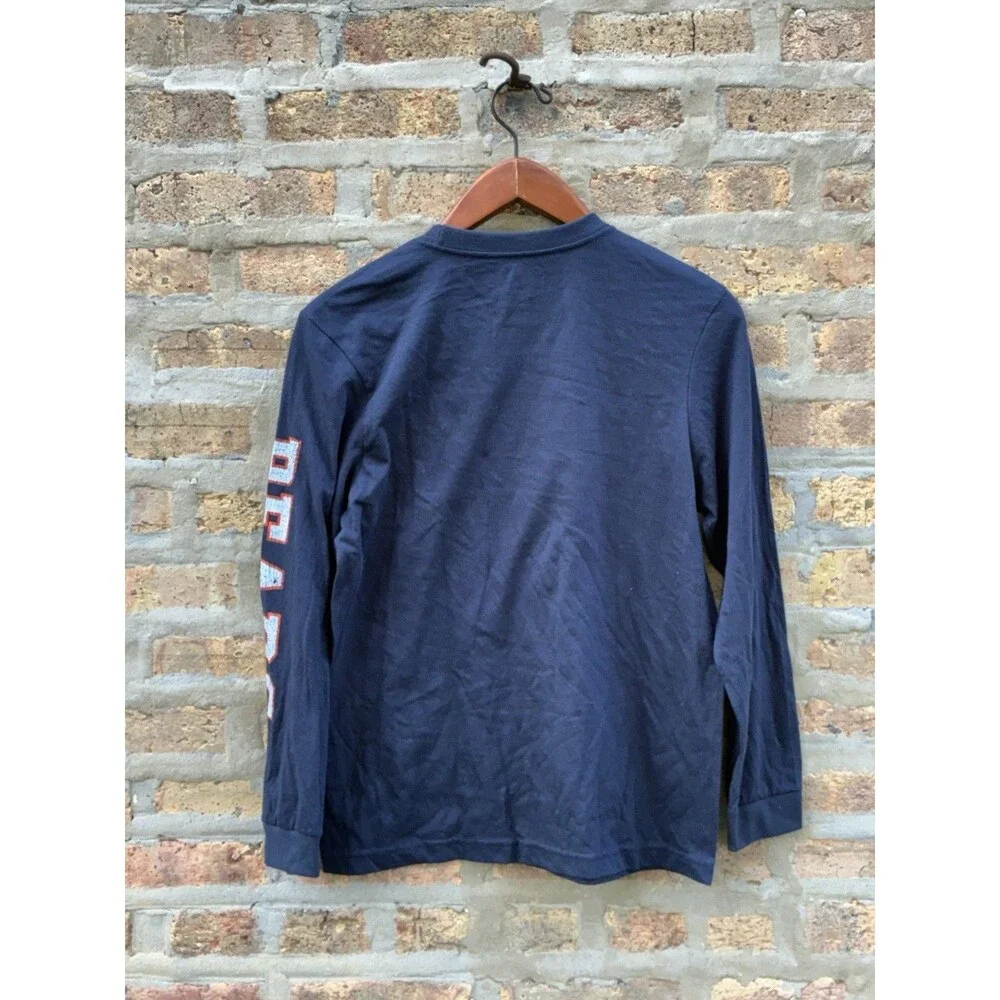 NFL Team Apparel Chicago Bears NFL Navy Long Sleeve Boys Shirt XL (14) Licensed